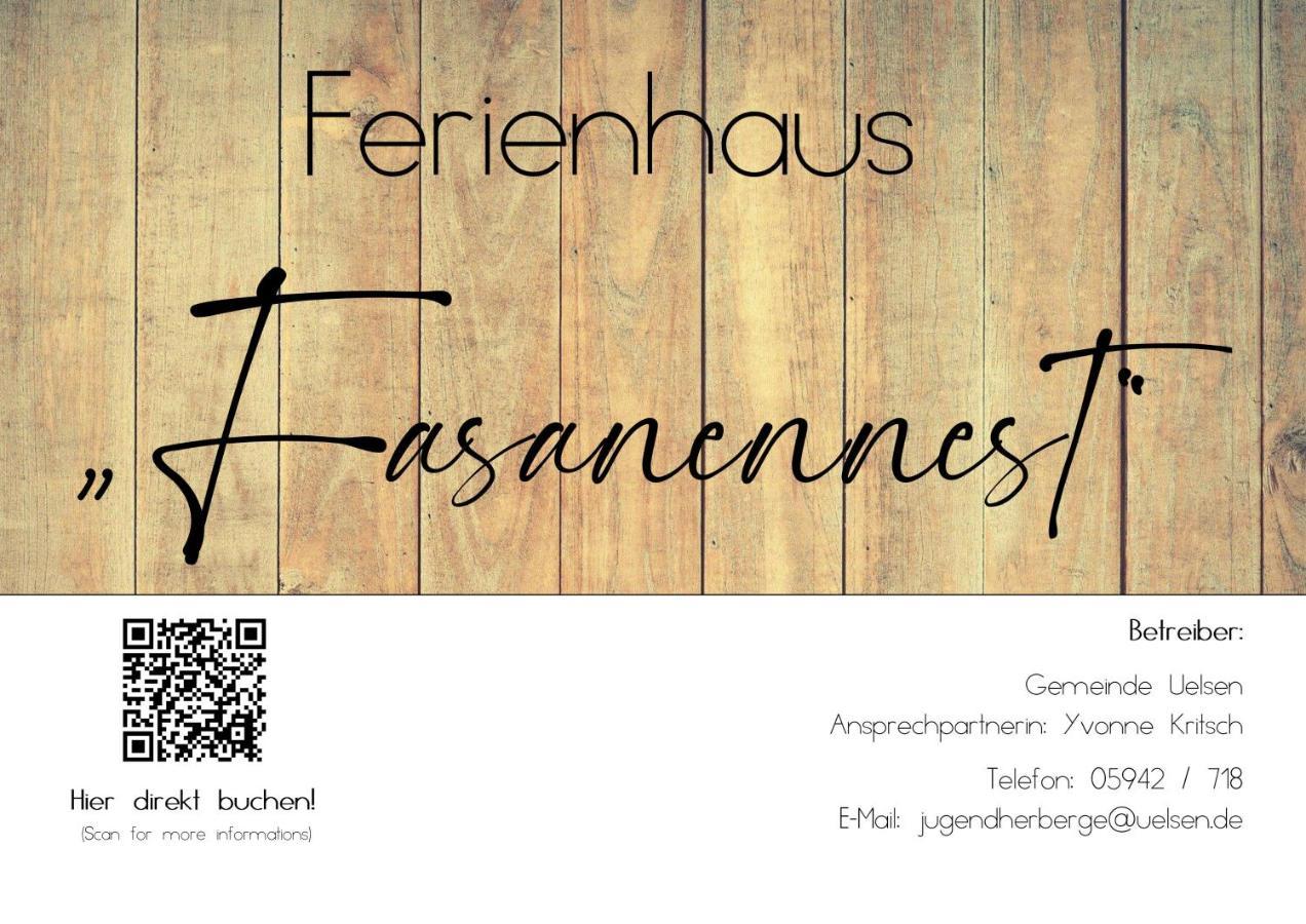 Ferienhaus Fasanennest Uelsen Exterior foto